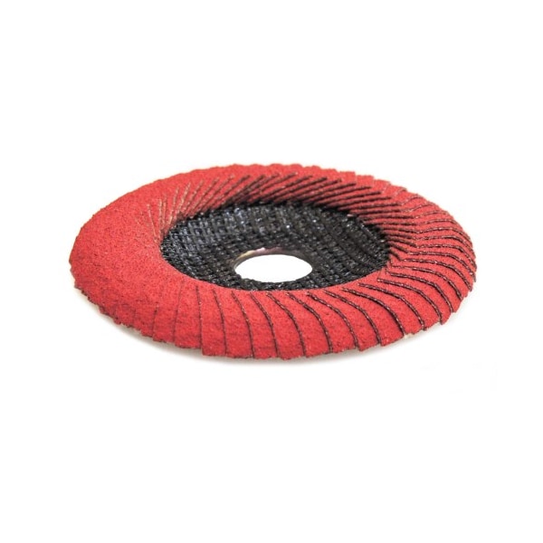 Weiler 5 Tiger Angled (Radial) Ceramic Flap Disc 40C 7/8 Arbor Hole 51318 - main